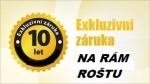 Záruka 10 let na nosnou část roštu - rám.