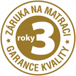 Záruka 3 roky na neproležení matracového jádra.